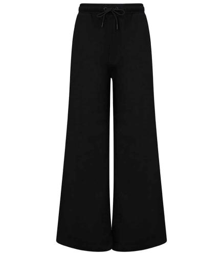SF Ladies Sustainable Fashion Wide Leg Joggers - BLK - S